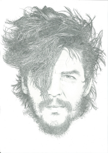 Che Guevara Hair Drawing