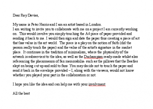 Letter to Ray Davies